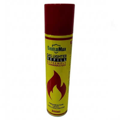 SHIELDMAX BUTANE GAS LIGHTER REFILL 300ML
